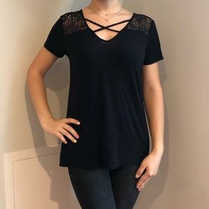 Laced Flowy T-shirt